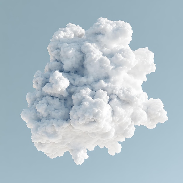 clouds on the isolated background