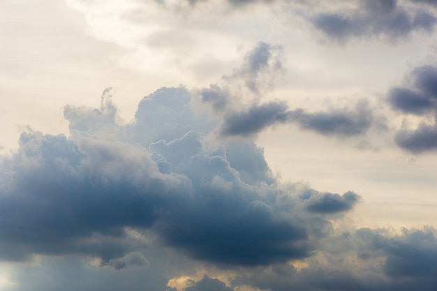 Clouds on the morning sky background