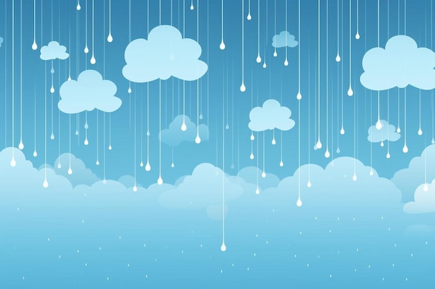 Photo clouds over rainy weather background