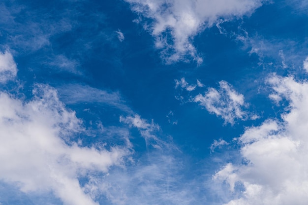 Clouds in the Sky on a beautiful and clear day with a fantastic weather