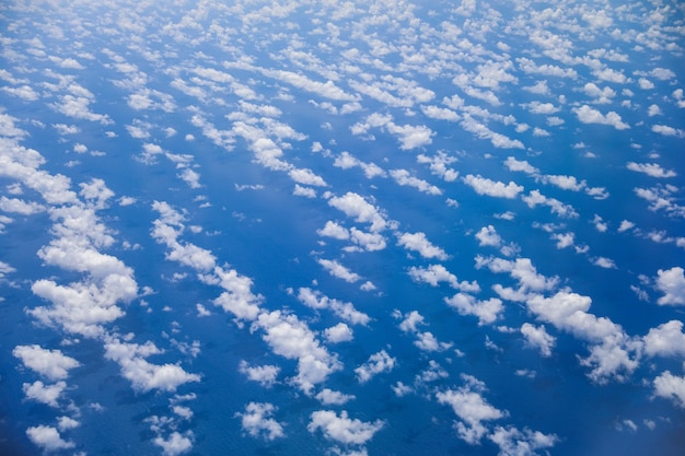 Clouds in the sky above the ocean