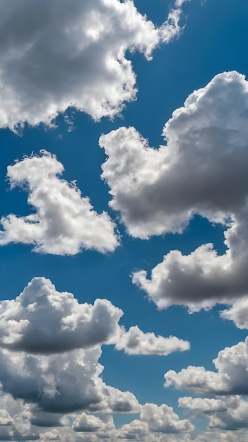 clouds in the sky with a blue sky