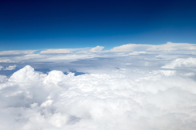 Clouds a view from airplane window