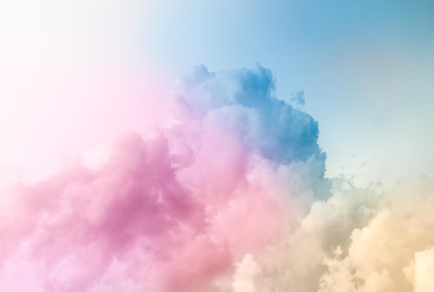 Clouds with pastel color can be use as background