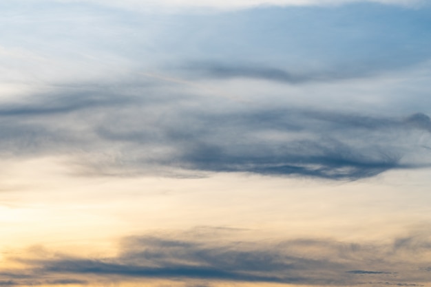 Cloudscape and sky in evening.