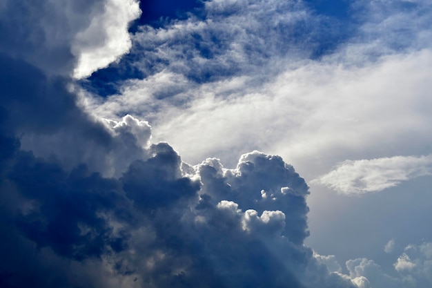 Cloudscape with rainy clouds