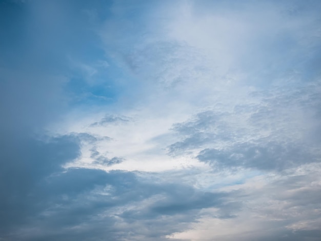 cloudy blue sky in sunny day.