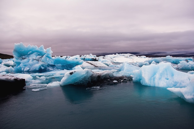 Cloudy day in the glacier