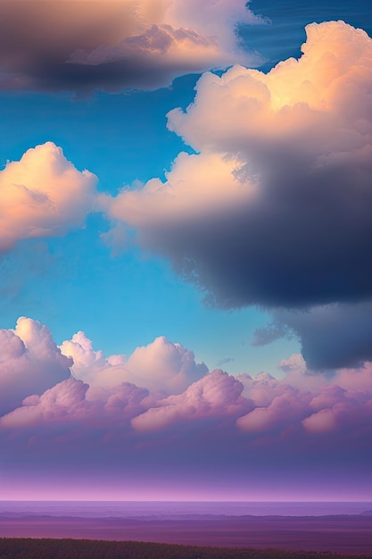 Cloudy Skies Background