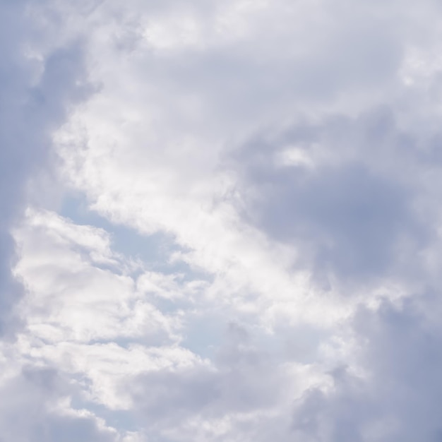 Cloudy sky background Sunlight shining through white clouds