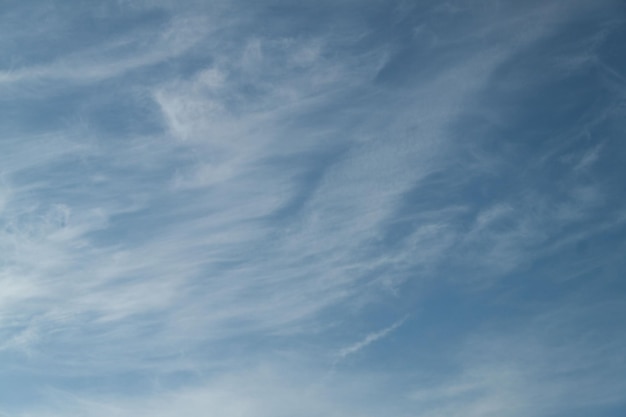 Cloudy sky background texture of clouds and blue sky Photo of the real sky