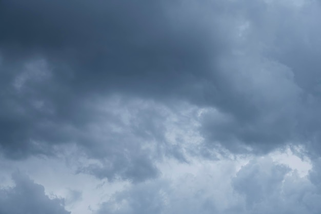 Cloudy sky before rain or hurricane