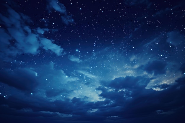 Cloudy sky at night outdoors nature constellation