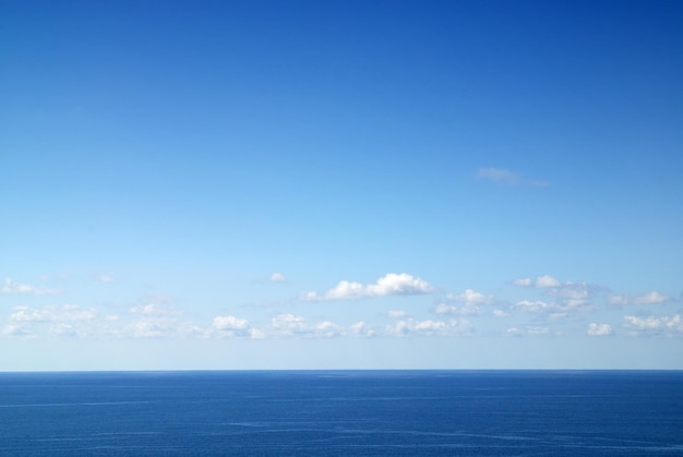 cloudy sky and sea