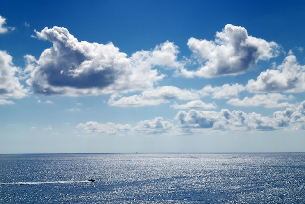 cloudy sky and sea