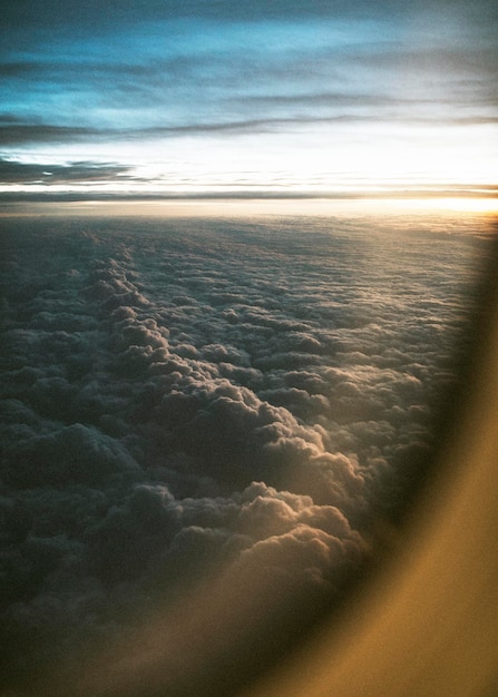 Cloudy view from the plane