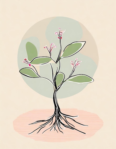 Clove tree illustration