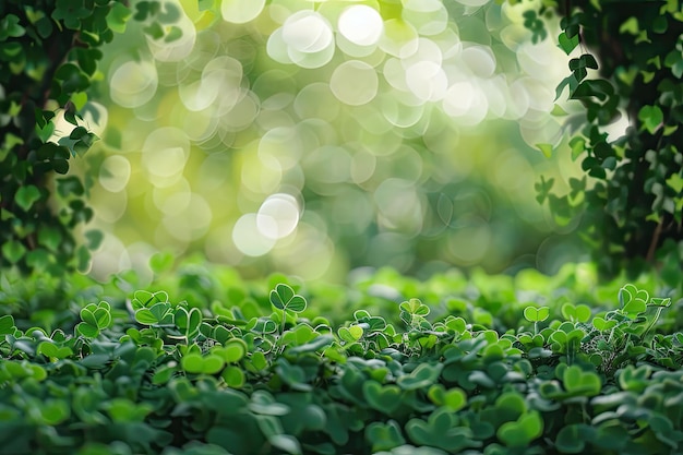 Clover Day Celebration with Confetti