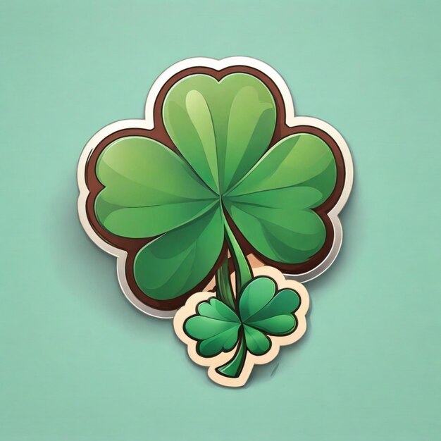 Photo clover vector background