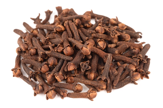 Cloves on white