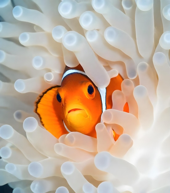 Photo clown anemone fish