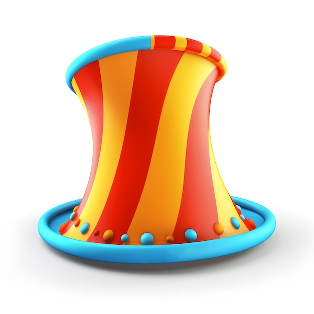 Clown hat isolated on white