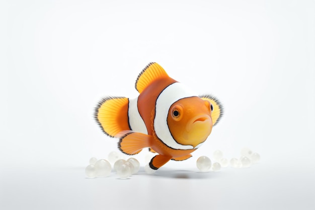 A Clownfish with white background