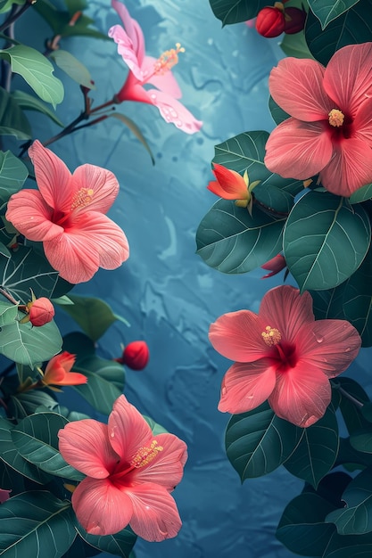 Cluster of Flowers Growing on a Tree