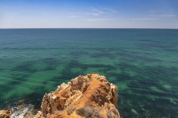 Coast of the Algarve area in Portugal.