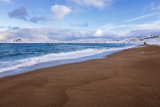 The coast of the Arctic ocean, Teriberka, Russia