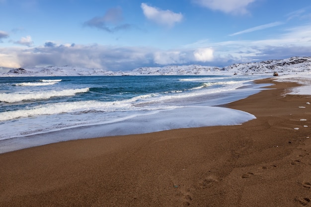 Coast of the Barents sea, Teriberka, Russia