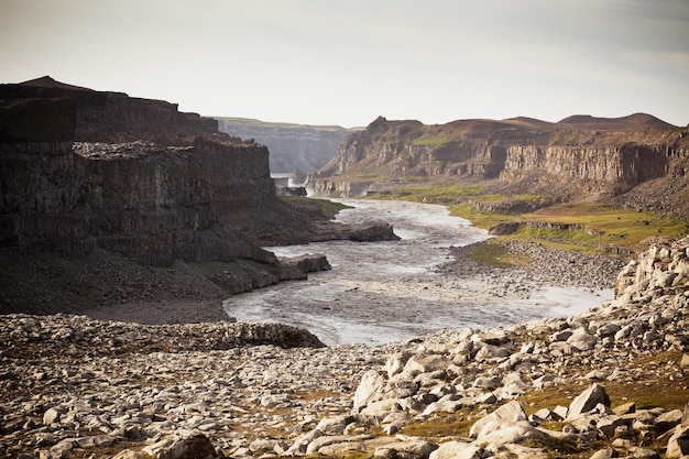 Coast of Icelandic river Jokulsa a Fjollum