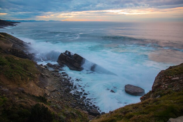 Coast of mount Jaizkibel, at the Basque Country. 