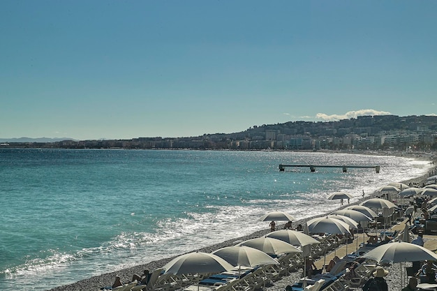 The coast of Nice