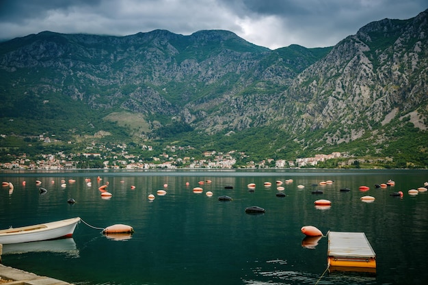 The coastal beauty of the Bay of Kotor Montenegro