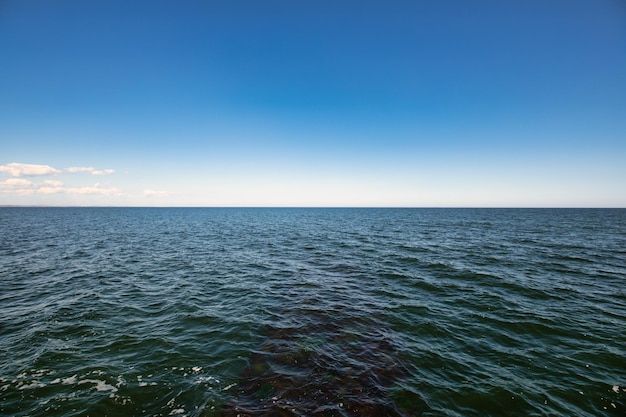 Coastal Bliss A Seaside Horizon on a Sunny Day