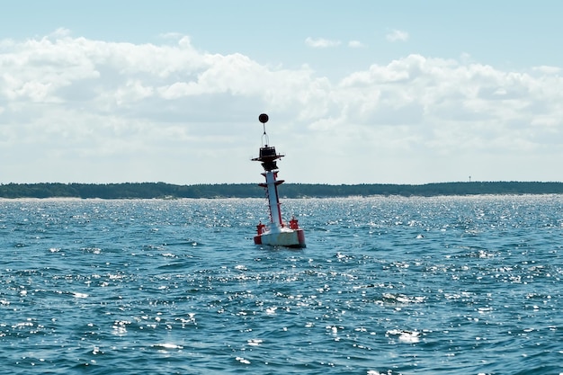 Coastal buoy for ships buoy in the sea ocean