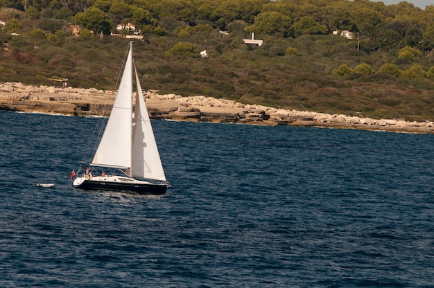 Coastal landscape of menorca  balearic islands  spain