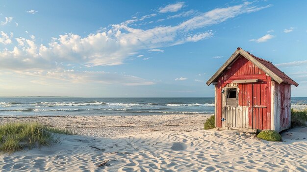 Coastal Living Rustic Beach Hut on Shore