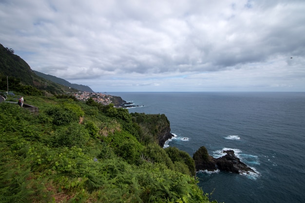 Coastal mountain landscape