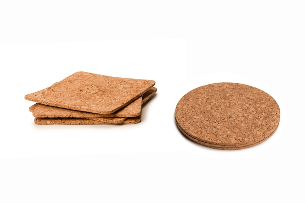 Coaster for a cup isolated on a white background