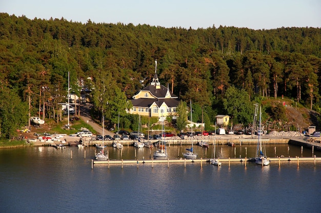 The coastline of Baltic sea Finland