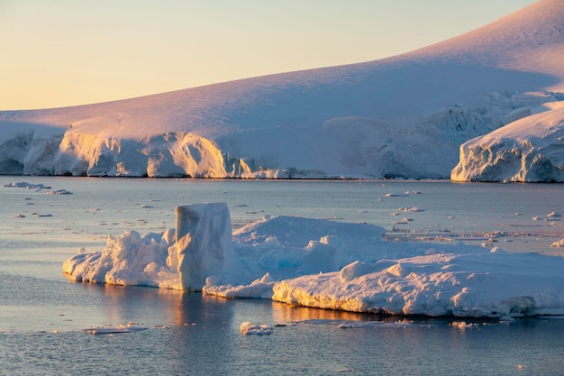 Coastline of the Lamaire Channel Antarctica