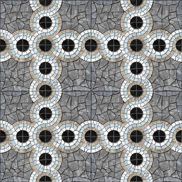 Cobblestone decorative tiles. Background texture of natural stone.