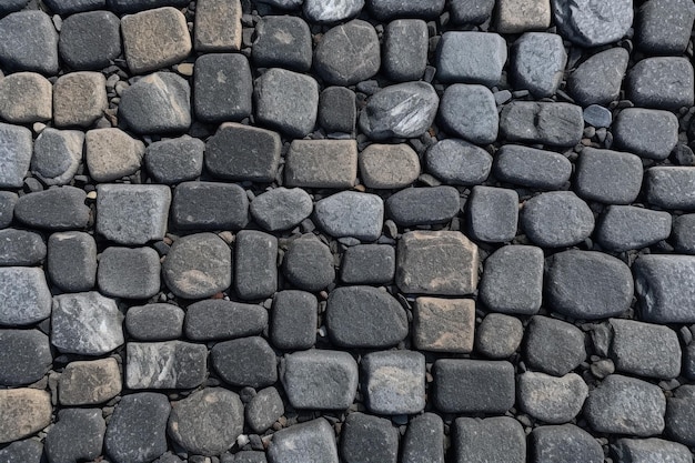 Cobblestone Sidewalk Texture Ai generative