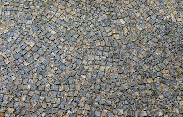 Cobblestone street floor