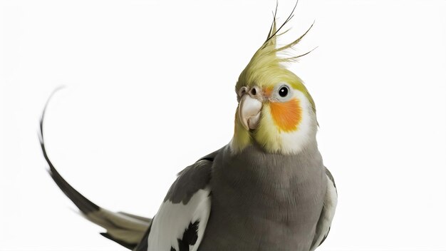 Cockatiel nymphicus hollandicus isolated