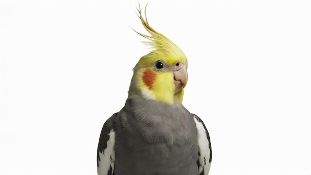 Cockatiel nymphicus hollandicus isolated