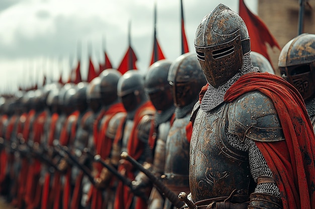 Cockatoo soldiers dressed in armor prepare for battle beautiful background