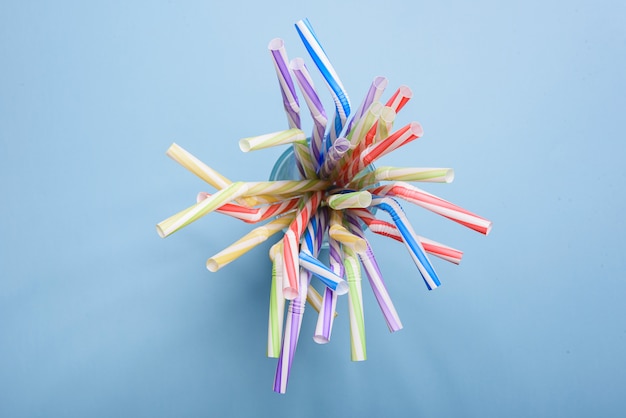 Cocktail tubes for drinks in a glass